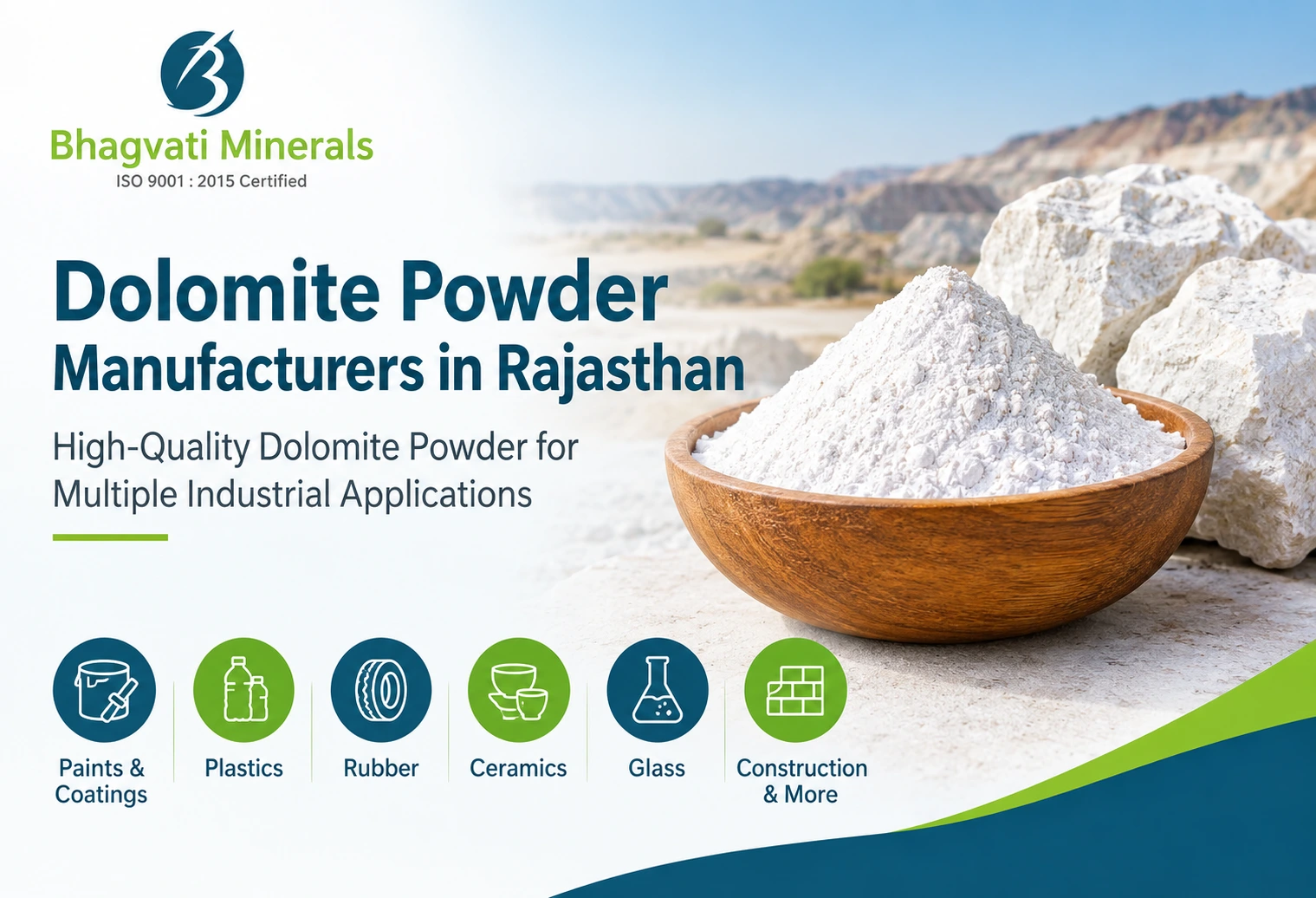 Dolomite Powder Manufacturers in Rajasthan