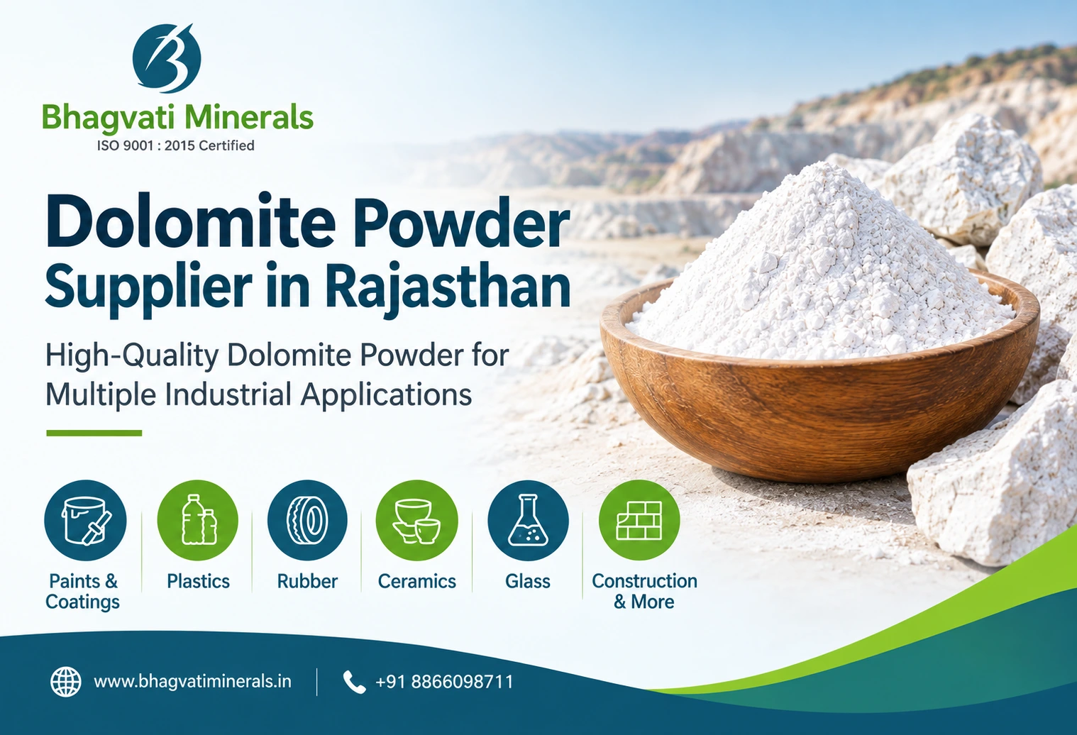 Dolomite Powder Supplier in Rajasthan